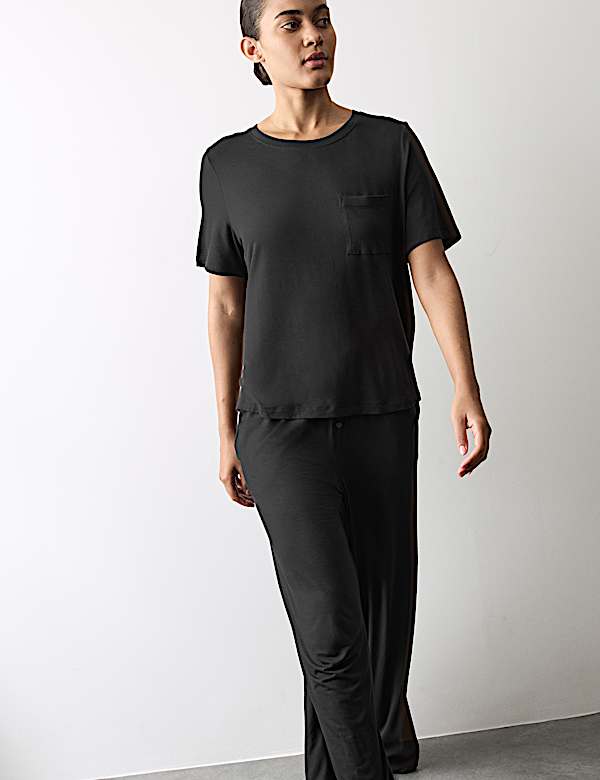 Pantalon de pyjama en jersey coupe large - CA