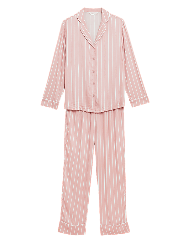 Sateen Striped Pyjama Set