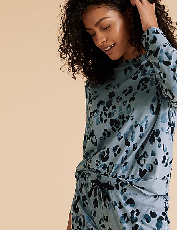 Cotton Leopard Print Pyjama Set