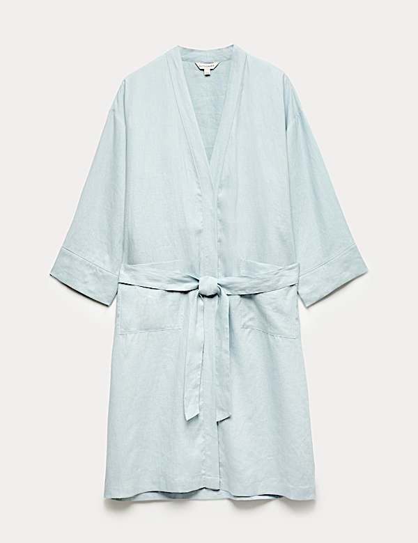 Pure Linen Tie Wrap - GR