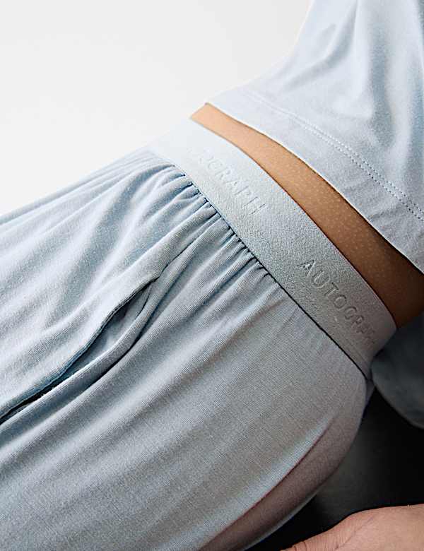 Button Fly Detail Pyjama Shorts - AU
