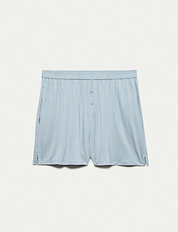 Button Fly Detail Pyjama Shorts - AU