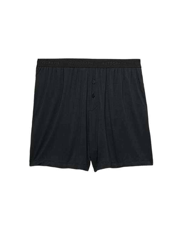 Button Fly Detail Pyjama Shorts