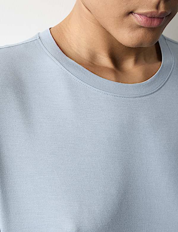 כותונת לילה עם צווארון עגול - IL