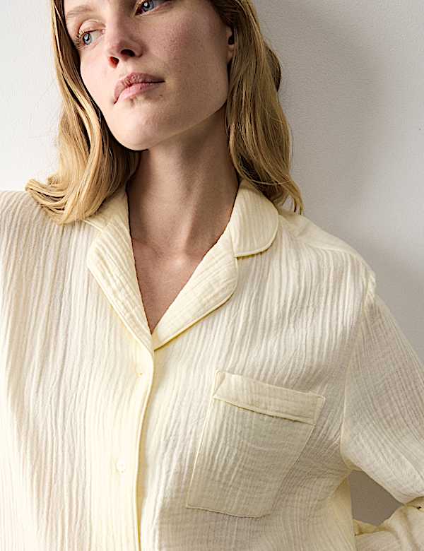 Pure Cotton Muslin Nightshirt - BE