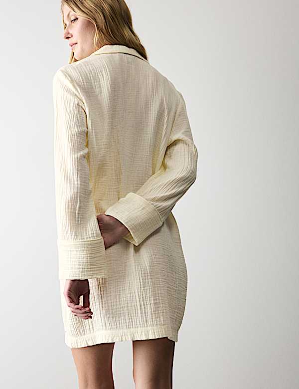 Pure Cotton Muslin Nightshirt - BE