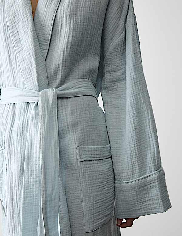 V&ecirc;tement enveloppant en mousseline 100 % coton - CA