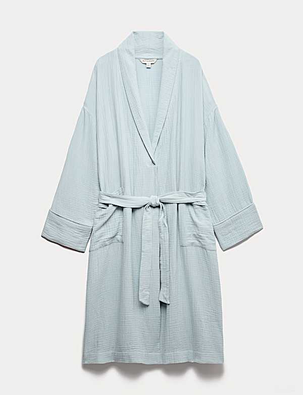 V&ecirc;tement enveloppant en mousseline 100 % coton - CA