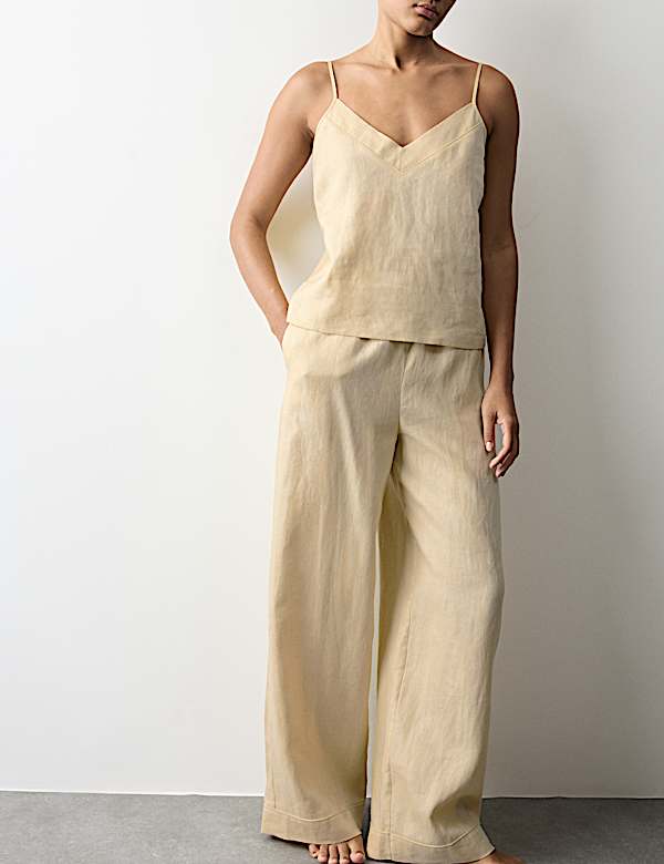 Pure Linen Cami Pyjama Set