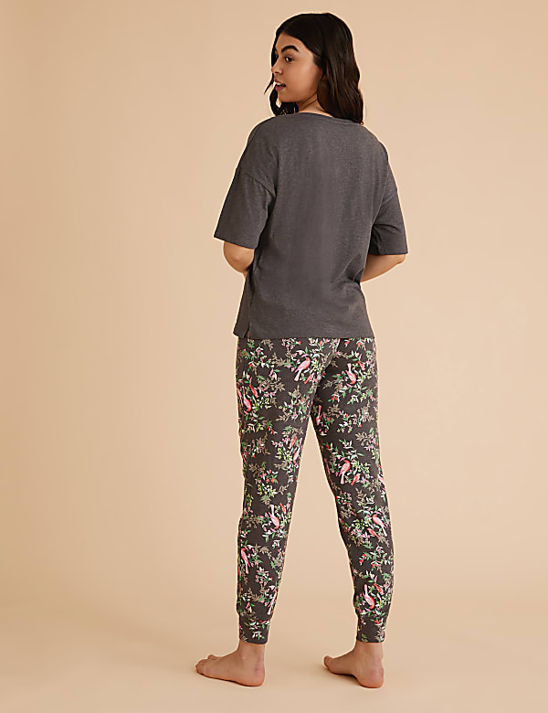 Cotton Pick Happiness Slogan Pyjama Set