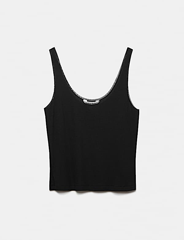 Modal Rich Ribbed Cami Pyjama Top