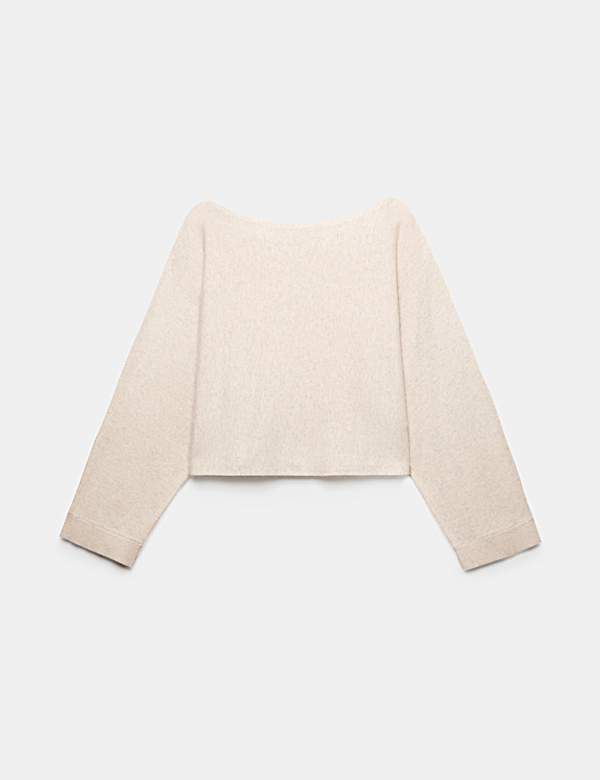 Schlafanzugoberteil aus Merino-Wollmischgewebe mit Kaschmiranteil - AT