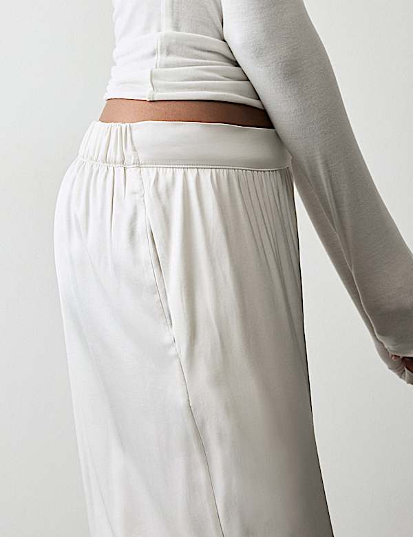 Premium Satin Wide Leg Pyjama Bottoms - IS