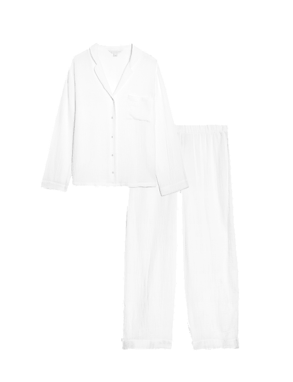Pure Cotton Revere Collar Pyjama Set