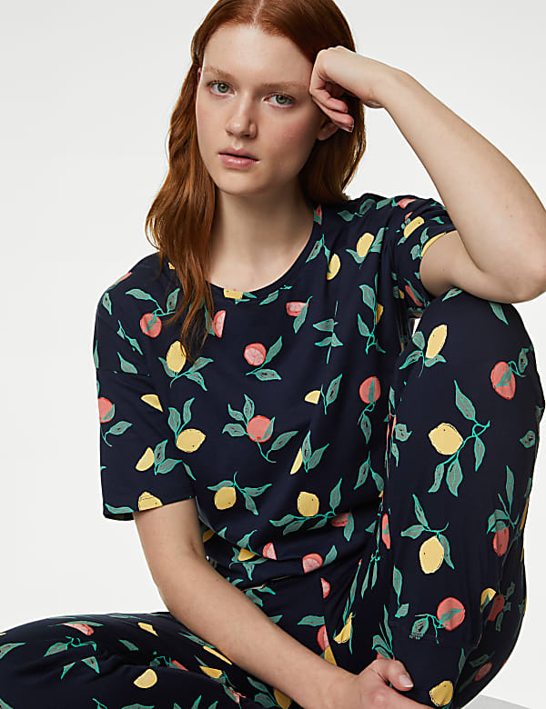 Pure Cotton Printed Pyjama Set