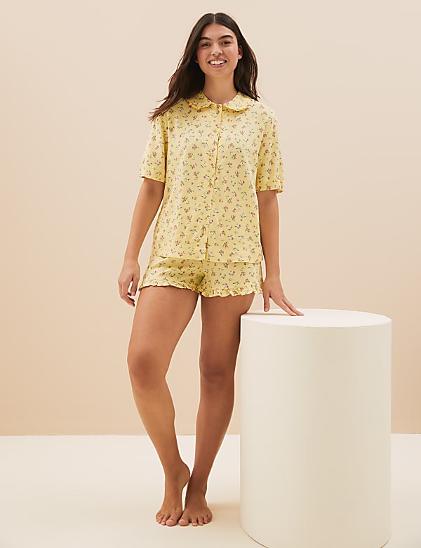 Woven Revere Short Pyjama Set