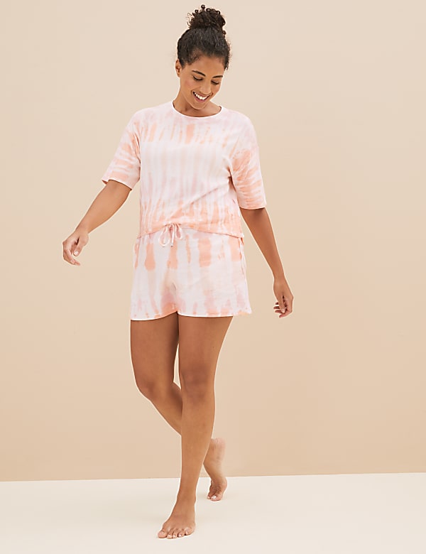 Flexifit™ Cotton Blend Tie Dye Lounge Set