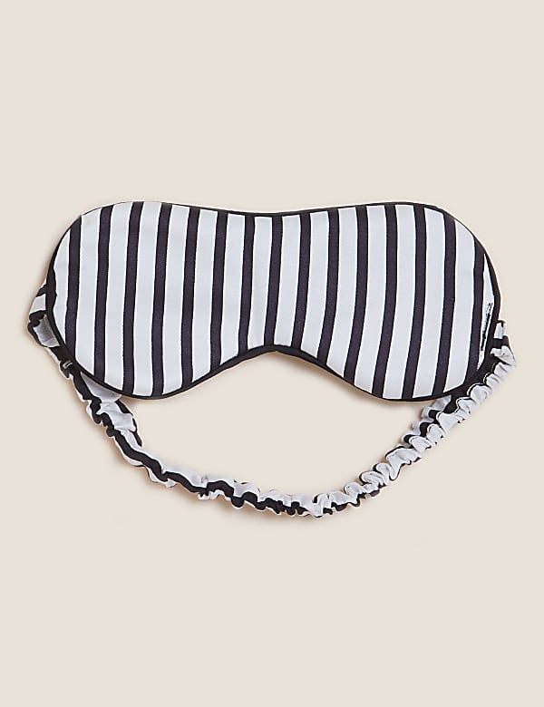 Stripe Shortie Set with Eye Mask