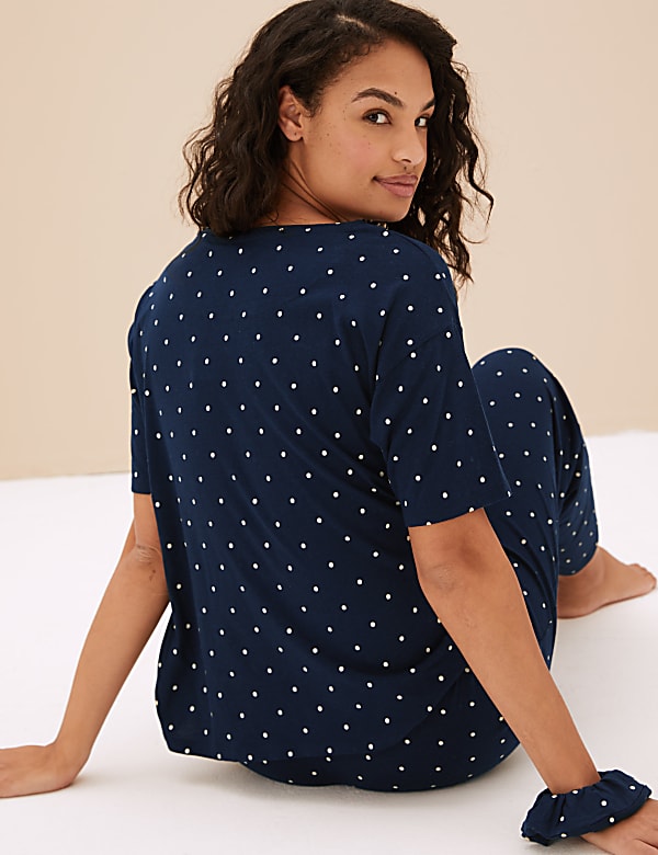 Cotton Modal Pyjama with Scrunchie