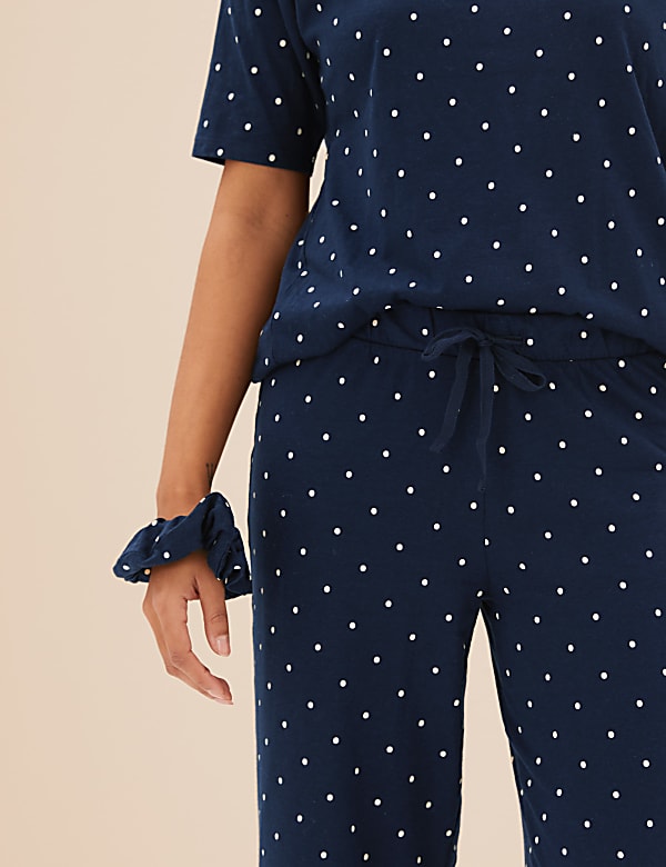 Cotton Modal Pyjama with Scrunchie