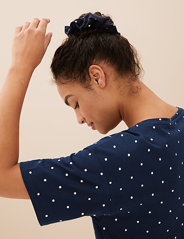 Cotton Modal Pyjama with Scrunchie