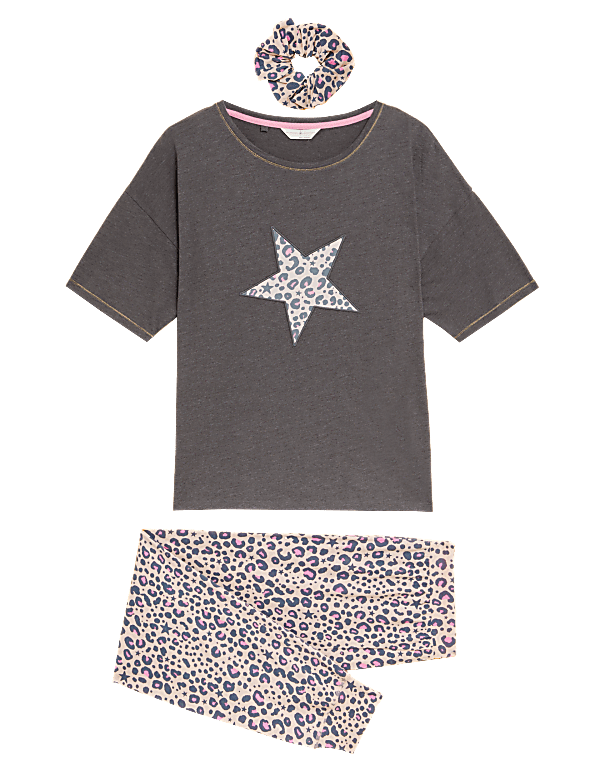 Cotton Rich Animal Print Pyjama Set
