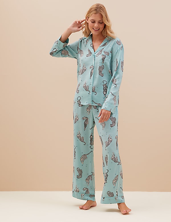 Dream Satin™ Tiger Print Pyjama Set