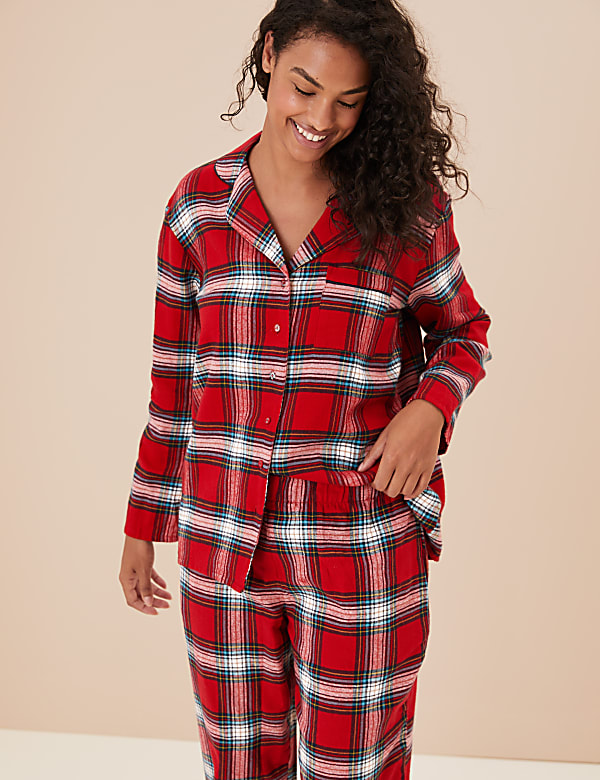 Women's Checked Family Christmas Pyjama Set