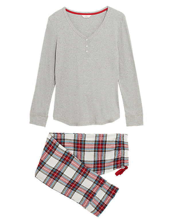 Women's Checked Family Christmas Pyjama Set