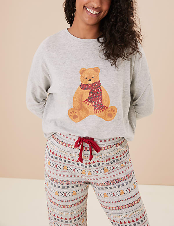 Women's Spencer Bear Family Chrismas Pyjama Set