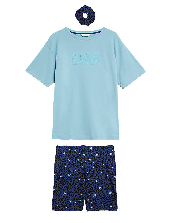 Cotton Rich Animal Print Short Pyjama Set
