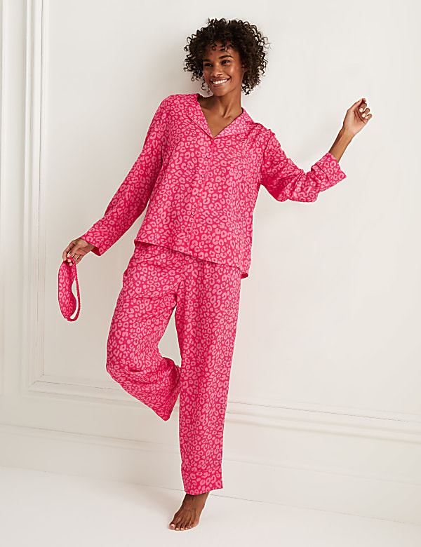 Dream Satin™ Leopard Print Pyjama Set