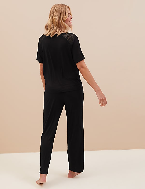 Body Soft™ Lace Trim Pyjama Set