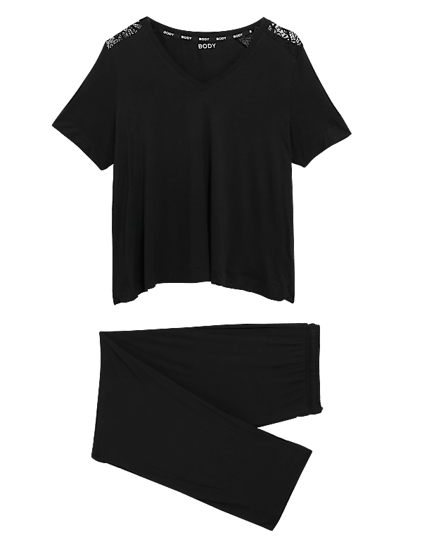 Body Soft™ Lace Trim Pyjama Set