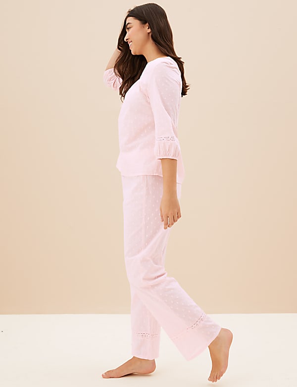 Pure Cotton Square Neck Pyjama Set