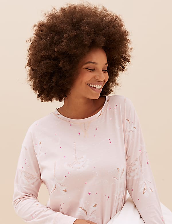 Pure Cotton Floral Print Pyjama Set