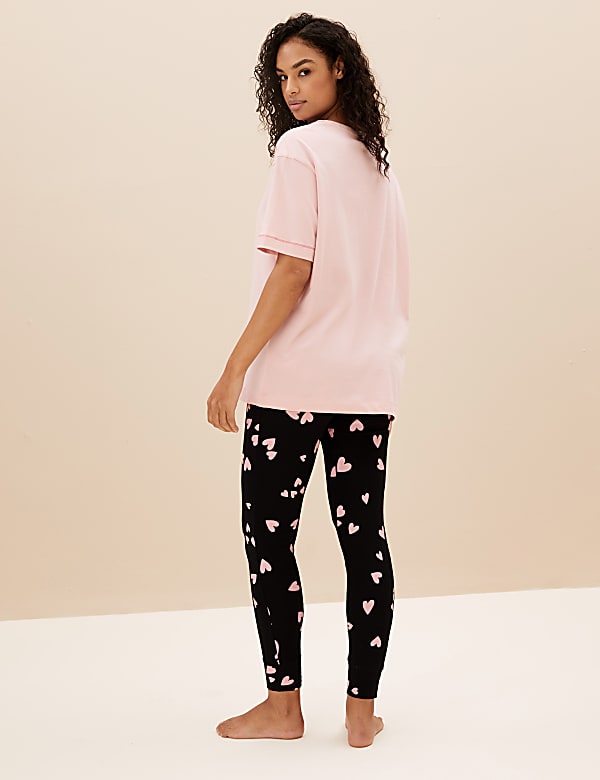 Cotton Rich Love Slogan Pyjama Set