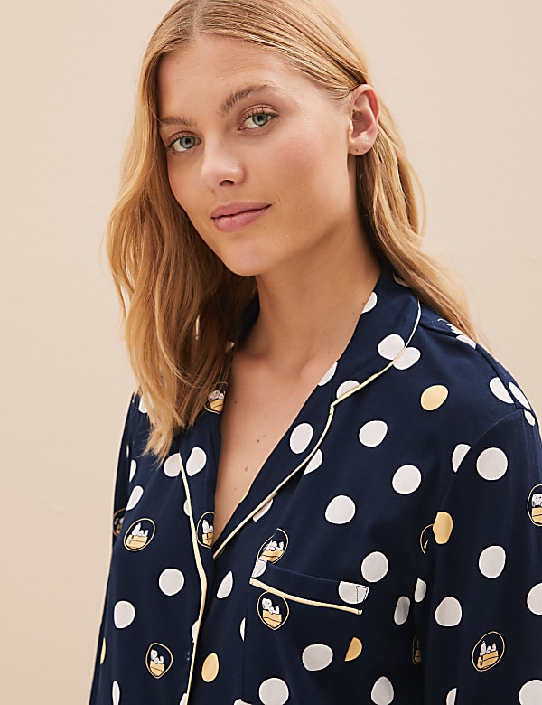 Pure Cotton Snoopy™ Polka Dot Pyjama Set