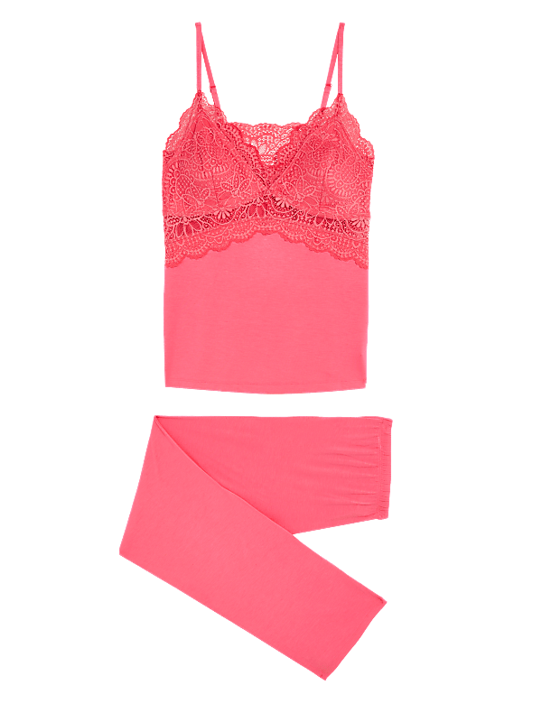 Lace Trim Pyjama Set