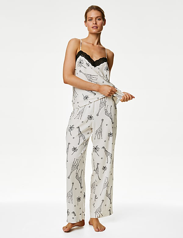 Dream Satin™ Printed Pyjama Set