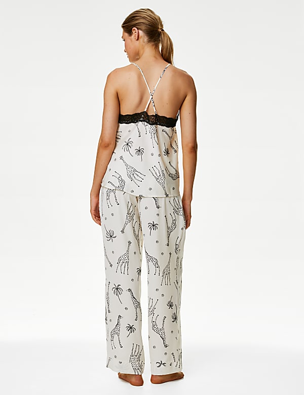 Dream Satin™ Printed Pyjama Set