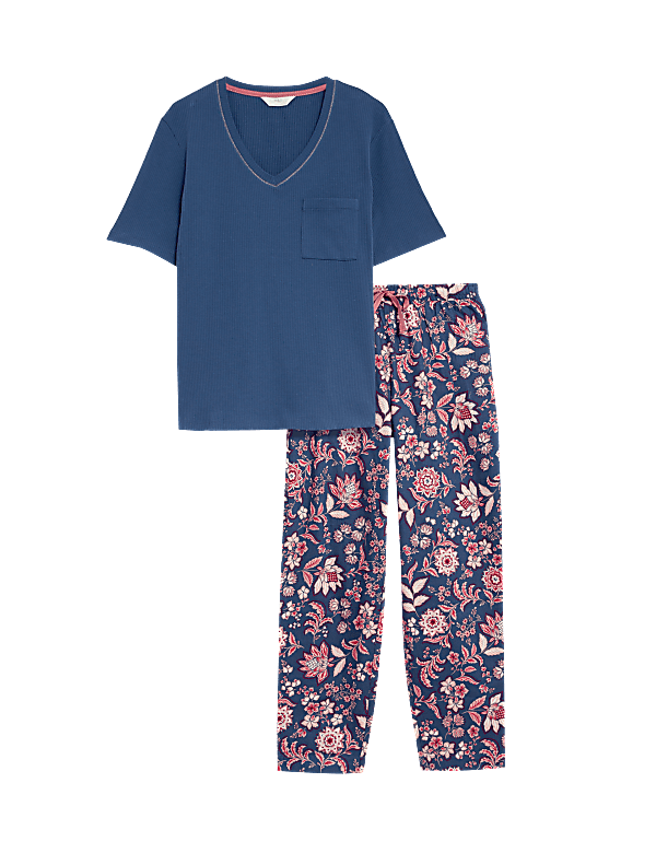 Cotton Rich Floral Pyjama Set