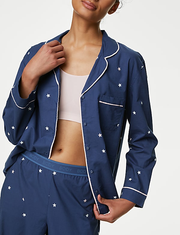 Pure Cotton Star Print Pyjama Set