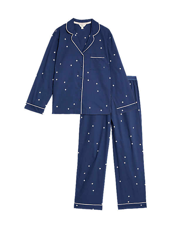 Pure Cotton Star Print Pyjama Set