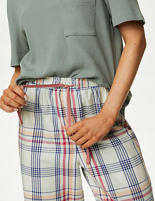 Cotton Rich Checked Pyjama Set
