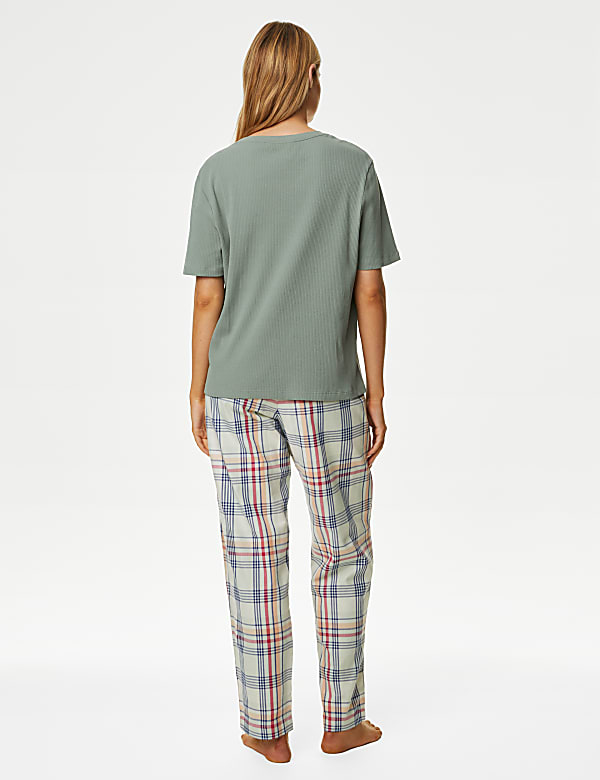 Cotton Rich Checked Pyjama Set