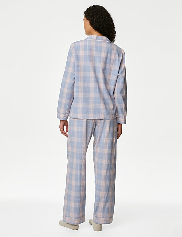 Pure Cotton Checked Pyjama Set