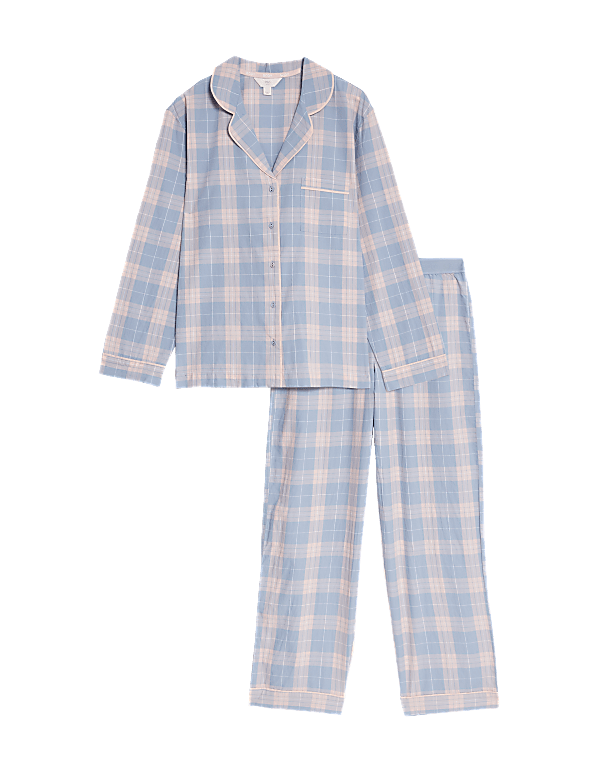 Pure Cotton Checked Pyjama Set