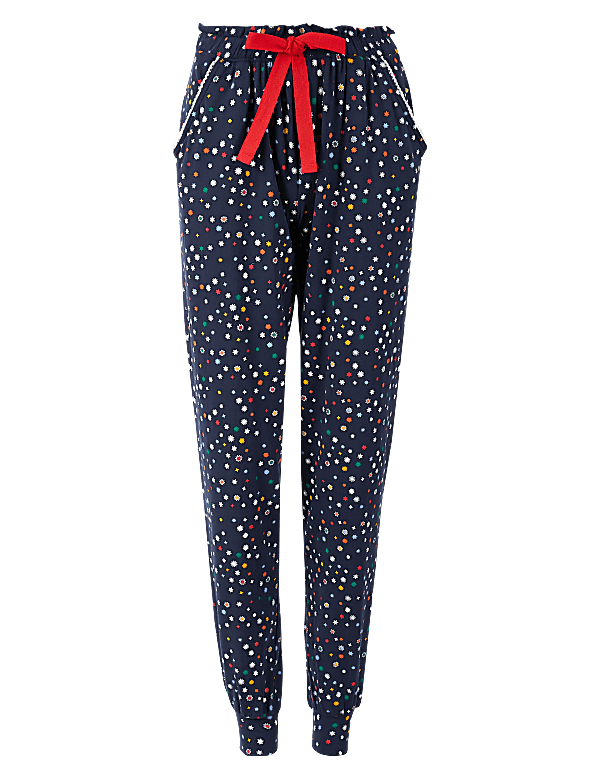 Ladies pyjamas cuffed bottoms best sale