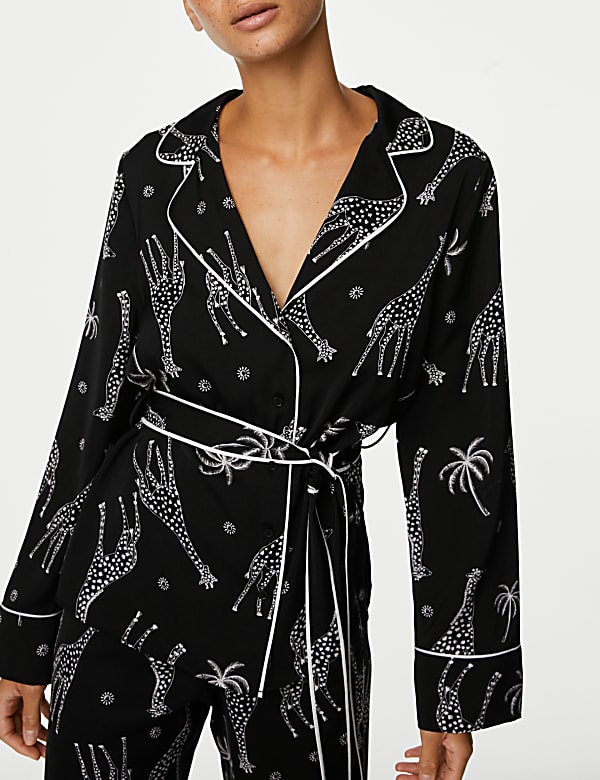 Dream Satin™ Giraffe Print Pyjama Set